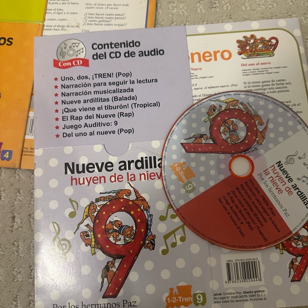 Spanish Books Learning Bundle for Kids W Audio Cd - Picture 9 of 12